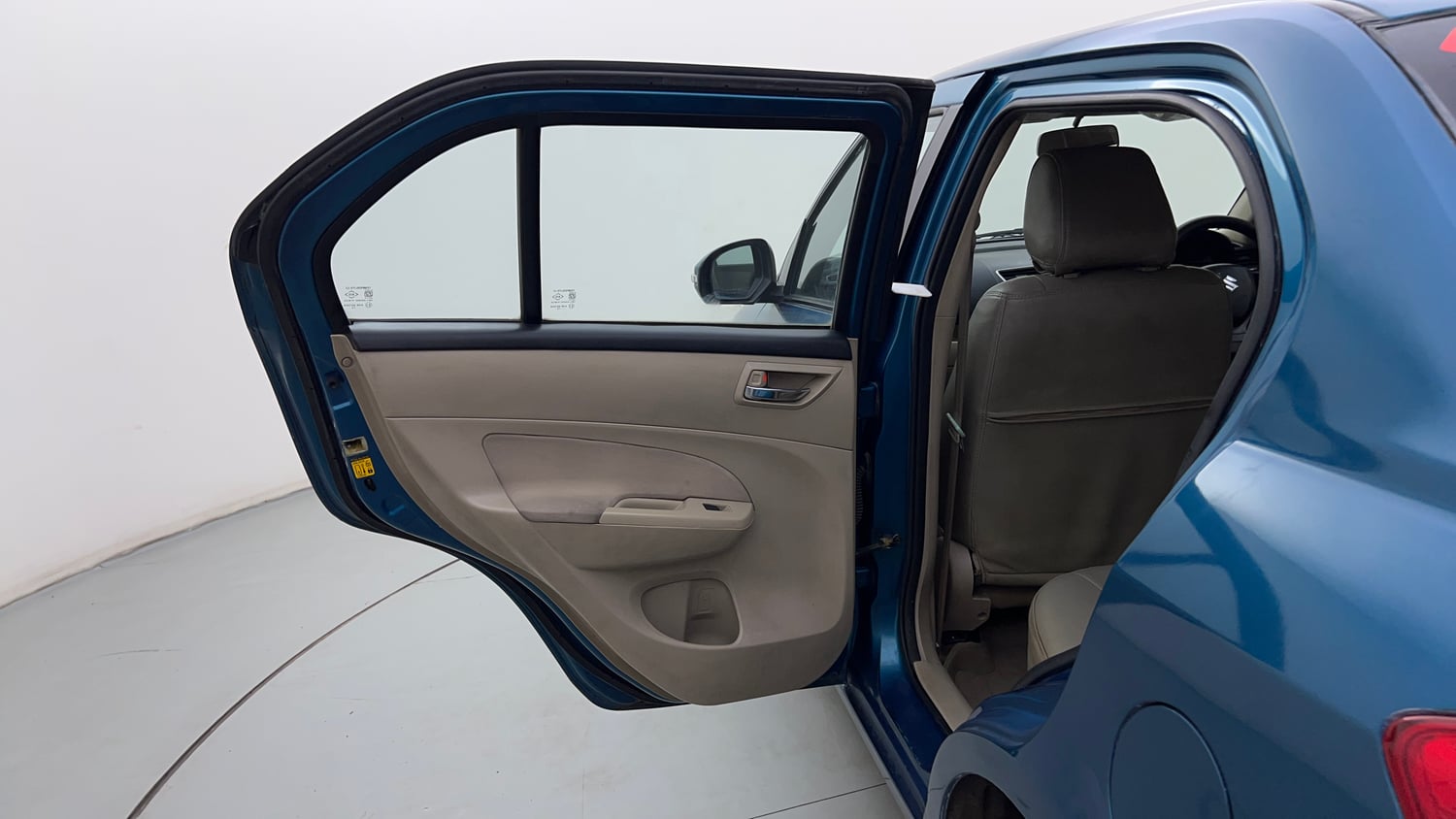 Used 2012 Maruti Suzuki Swift Dzire VDI Diesel Manual interior LEFT REAR DOOR OPEN VIEW