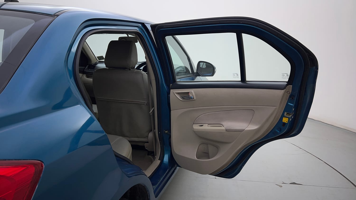 Used 2012 Maruti Suzuki Swift Dzire VDI Diesel Manual interior RIGHT REAR DOOR OPEN VIEW