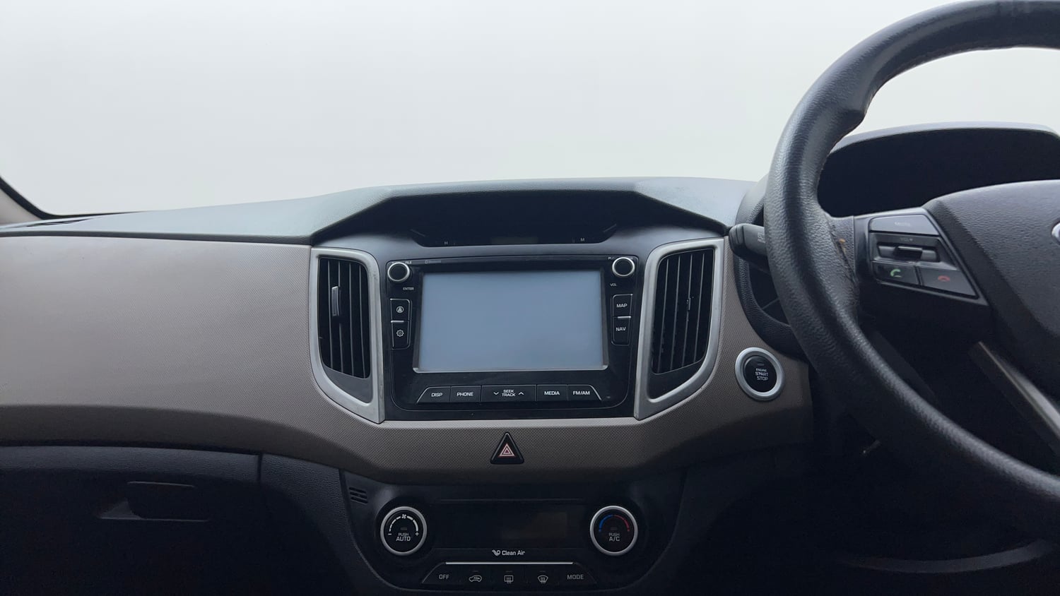 Used 2016 Hyundai Creta 1.6 SX Plus Diesel Manual interior MUSIC SYSTEM & AC CONTROL VIEW