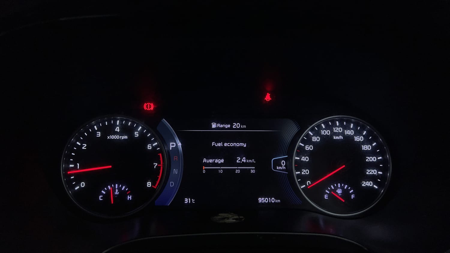 Used 2020 Kia Seltos GTX Plus DCT Petrol Automatic interior CLUSTERMETER VIEW