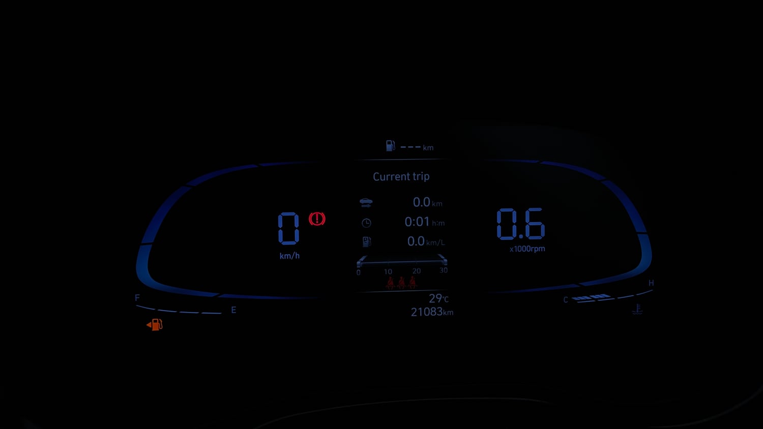 Used 2023 Hyundai Exter SX(O) Connect 1.2 Petrol MT Dual Tone Petrol Manual interior CLUSTERMETER VIEW