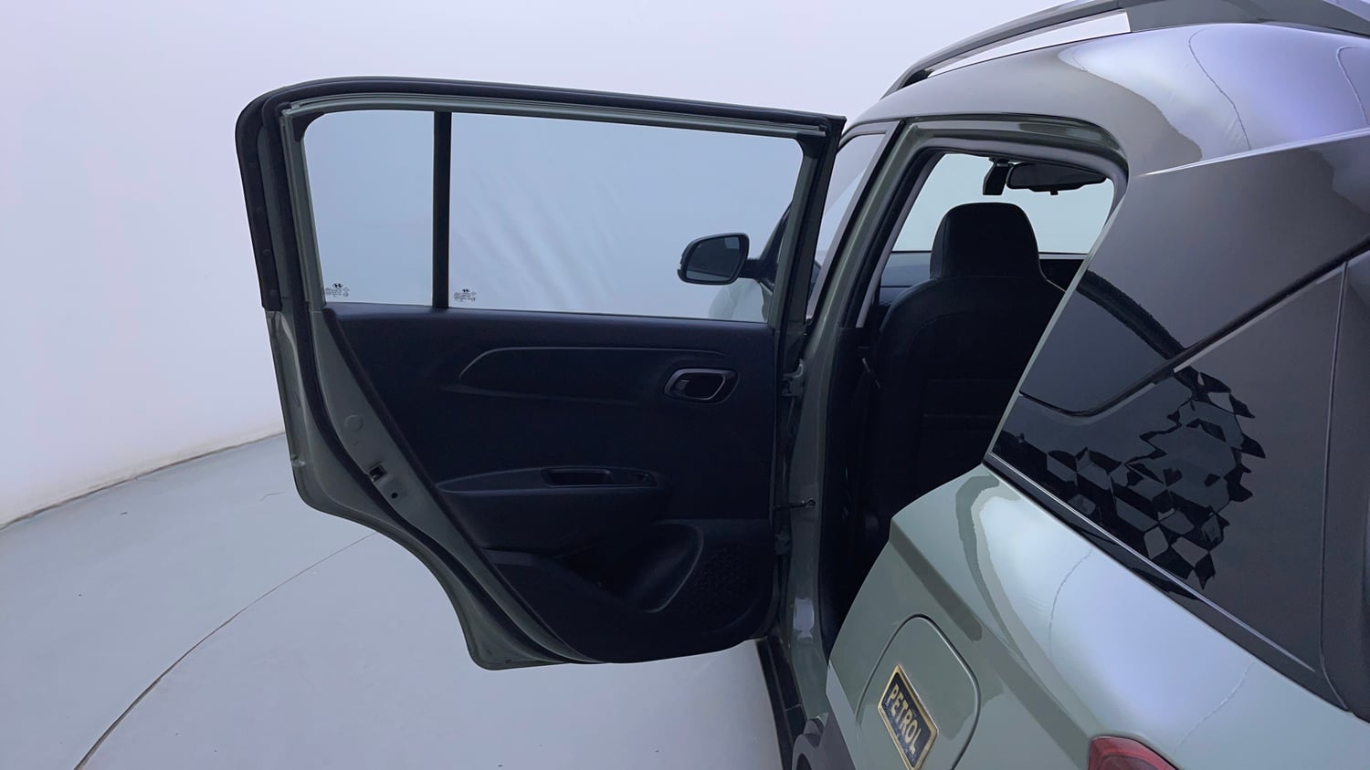 Used 2023 Hyundai Exter SX(O) Connect 1.2 Petrol MT Dual Tone Petrol Manual interior LEFT REAR DOOR OPEN VIEW