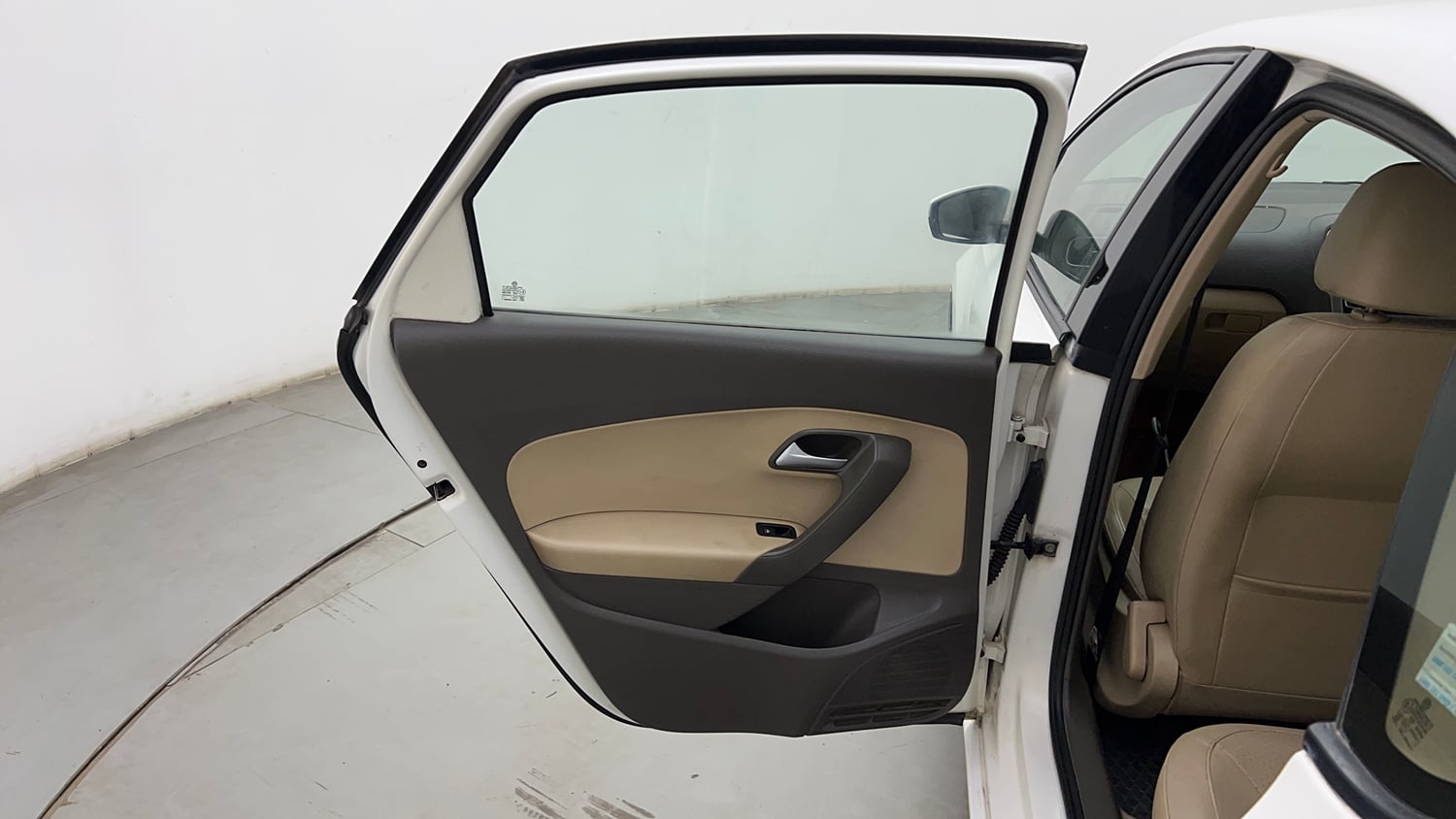 Used 2017 Volkswagen Vento 1.2L Highline Petrol AT Petrol Automatic interior LEFT REAR DOOR OPEN VIEW