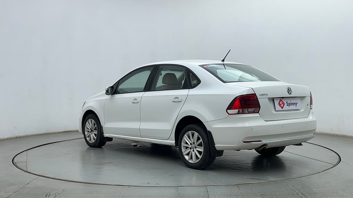 Used 2017 Volkswagen Vento 1.2L Highline Petrol AT Petrol Automatic exterior LEFT REAR CORNER VIEW