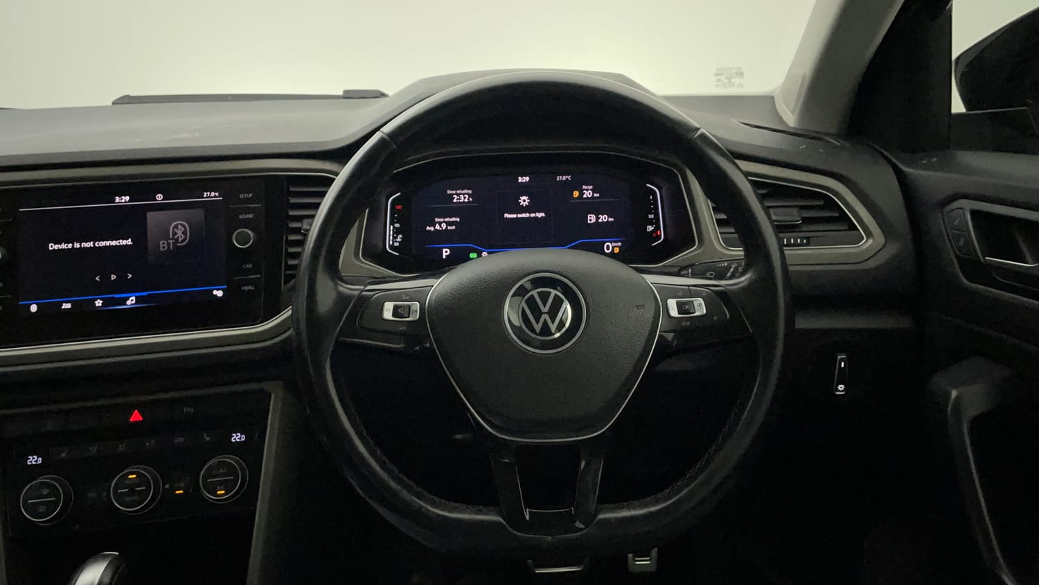 Used 2022 Volkswagen T-Roc [2019-2021] 1.5 TSI DSG Petrol Automatic interior STEERING VIEW