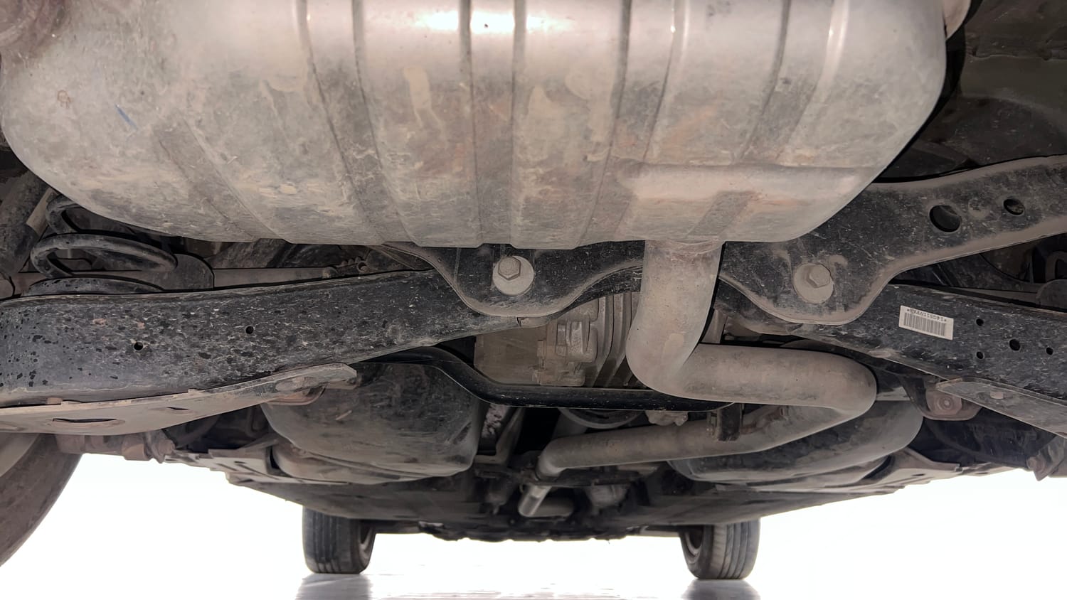 Used 2015 Audi Q3 2.0 TDI quattro Premium Diesel Automatic extra REAR UNDERBODY VIEW (TAKEN FROM REAR)