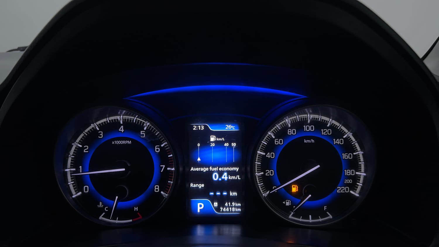 Used 2016 Maruti Suzuki Baleno Zeta AT Petrol Petrol Automatic interior CLUSTERMETER VIEW