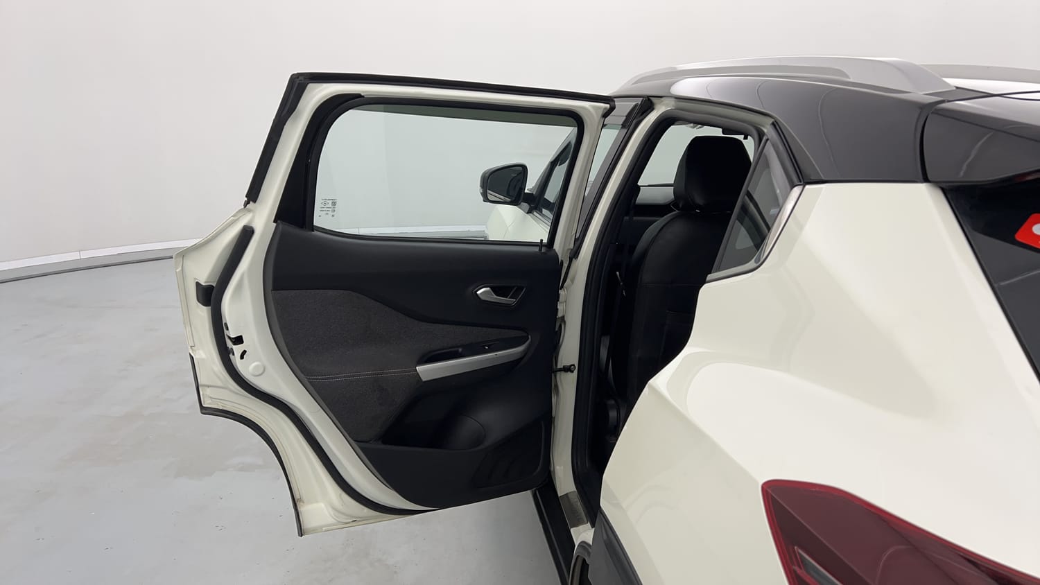 Used 2021 Nissan Magnite XV Premium Turbo CVT (O) Dual Tone Petrol Automatic interior LEFT REAR DOOR OPEN VIEW