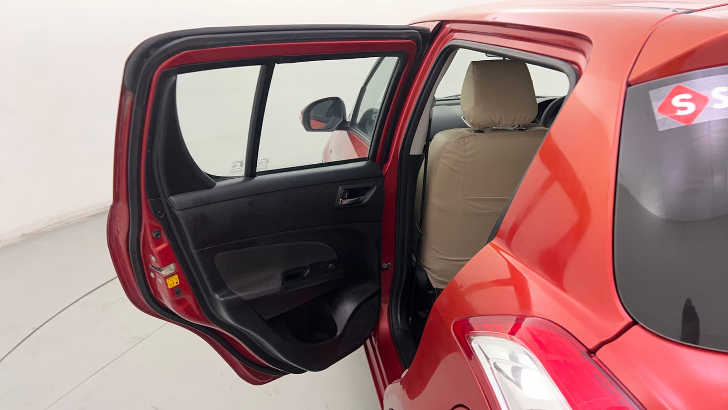 Used 2013 Maruti Suzuki Swift VXI Petrol Manual interior LEFT REAR DOOR OPEN VIEW