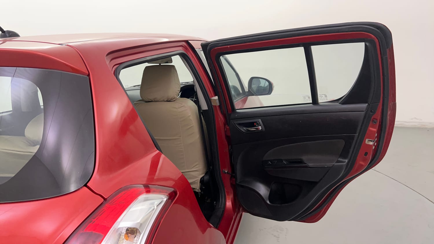 Used 2013 Maruti Suzuki Swift VXI Petrol Manual interior RIGHT REAR DOOR OPEN VIEW