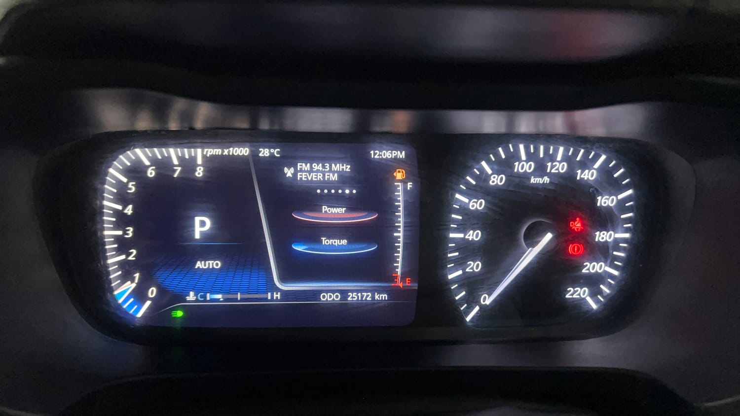 Used 2023 Tata Altroz XZA Plus Petrol Dark Edtion Petrol Automatic interior CLUSTERMETER VIEW
