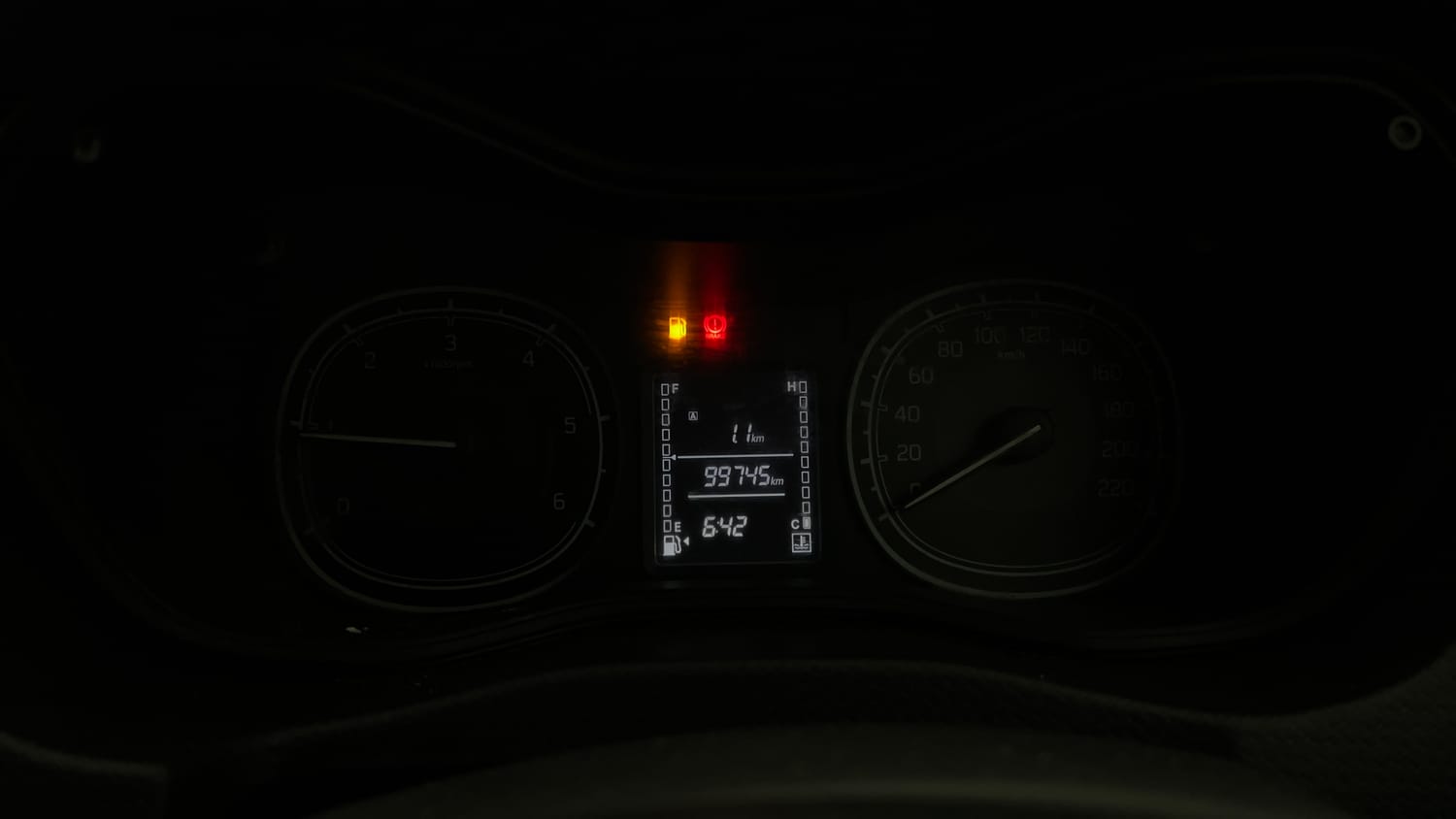 Used 2018 Maruti Suzuki Vitara Brezza [2016-2020] LDi Diesel Manual interior CLUSTERMETER VIEW