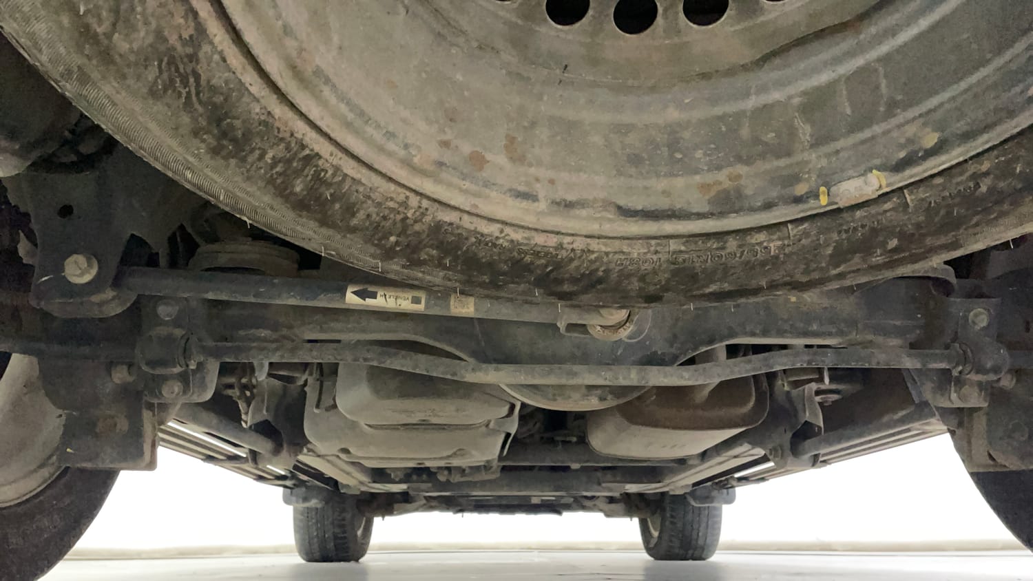 Used 2024 Mahindra Scorpio N Z8 L 4WD Diesel AT 7 STR Diesel Automatic extra REAR UNDERBODY VIEW (TAKEN FROM REAR)