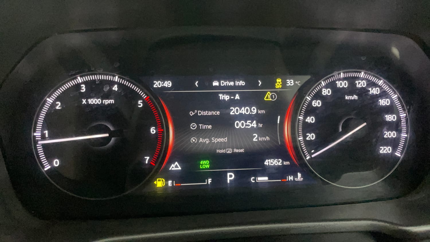 Used 2024 Mahindra Scorpio N Z8 L 4WD Diesel AT 7 STR Diesel Automatic interior CLUSTERMETER VIEW