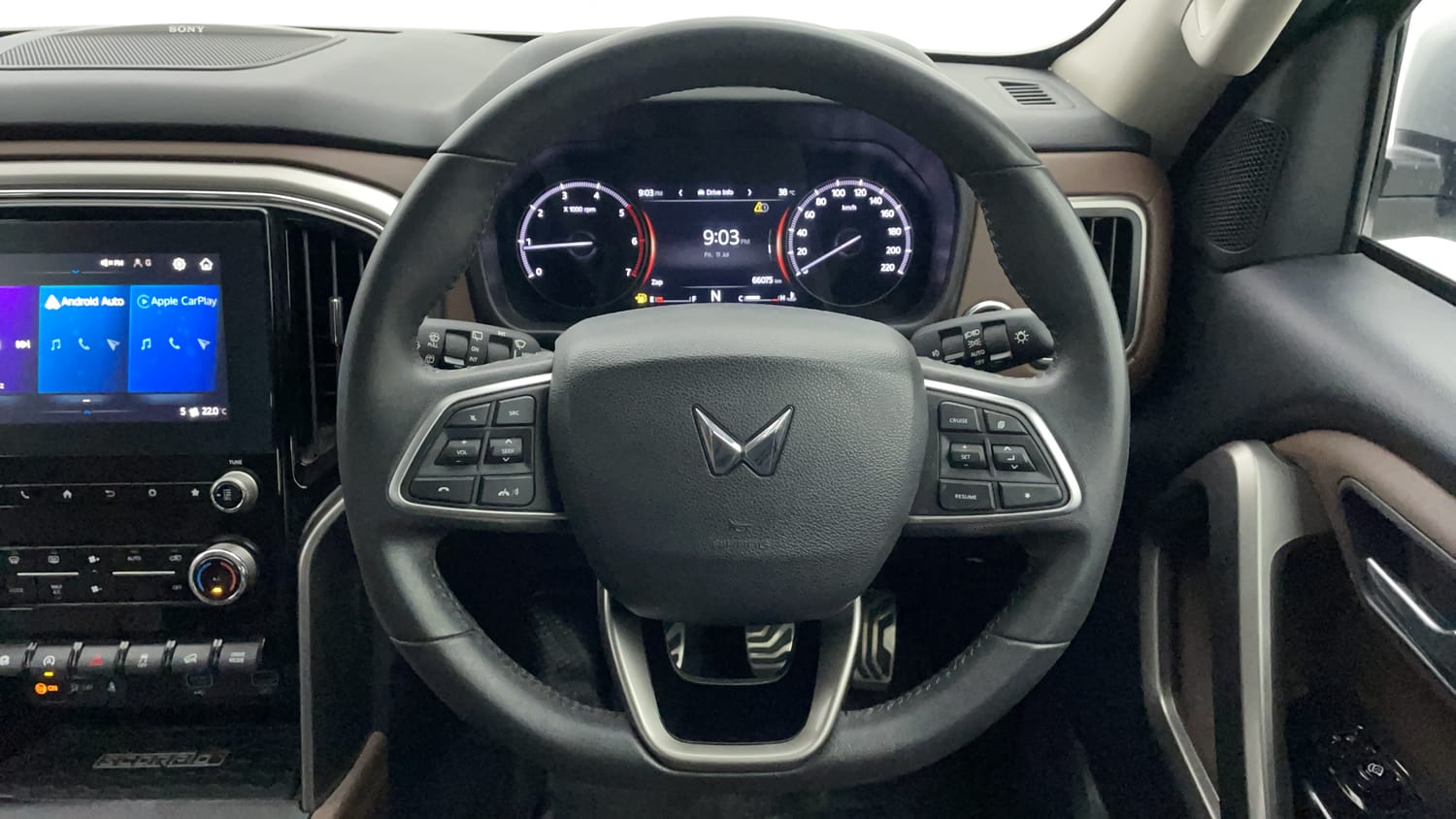 Used 2024 Mahindra Scorpio N Z8 L Diesel 7 STR Diesel Manual interior STEERING VIEW