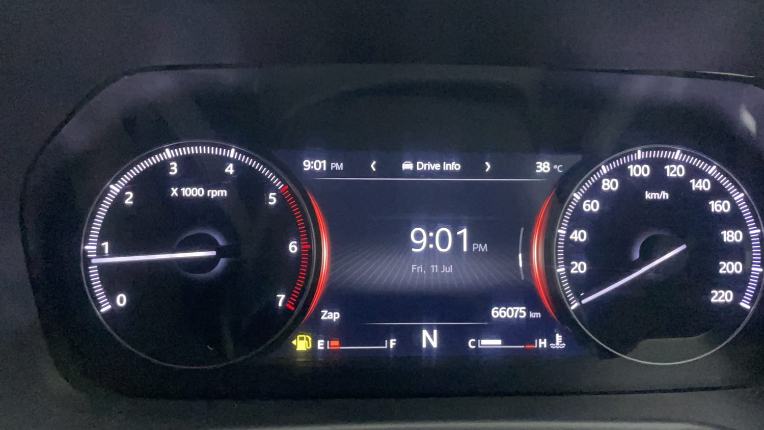 Used 2024 Mahindra Scorpio N Z8 L Diesel 7 STR Diesel Manual interior CLUSTERMETER VIEW