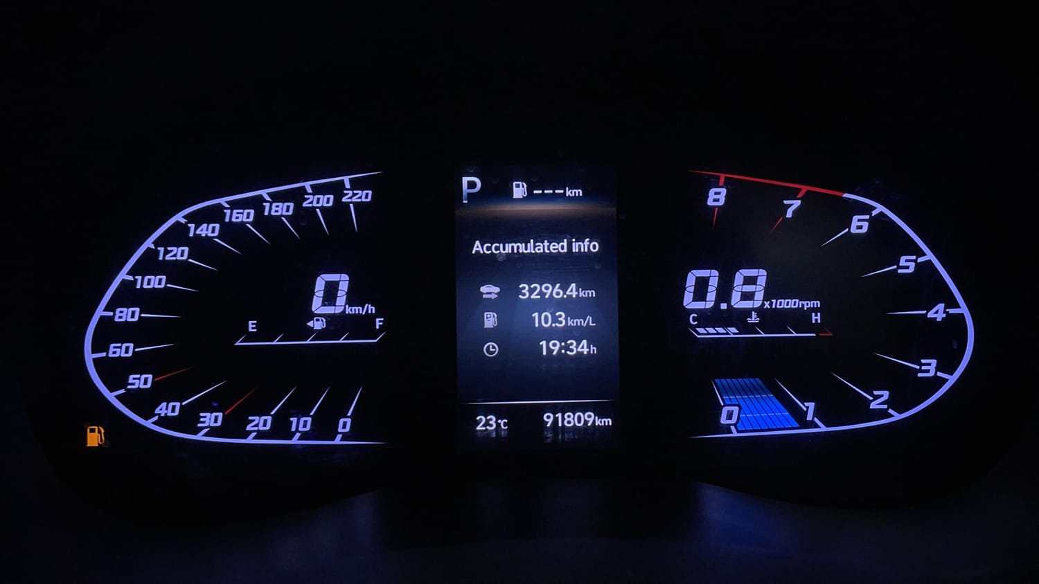 Used 2021 Hyundai Verna SX (O) 1.0 Turbo DCT Petrol Automatic interior CLUSTERMETER VIEW