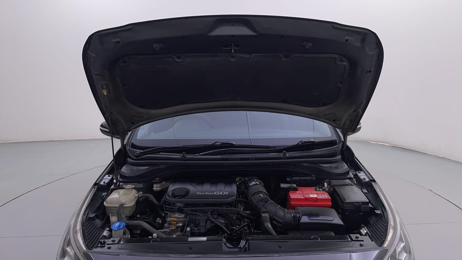Used 2021 Hyundai Verna SX (O) 1.0 Turbo DCT Petrol Automatic engine ENGINE & BONNET OPEN FRONT VIEW