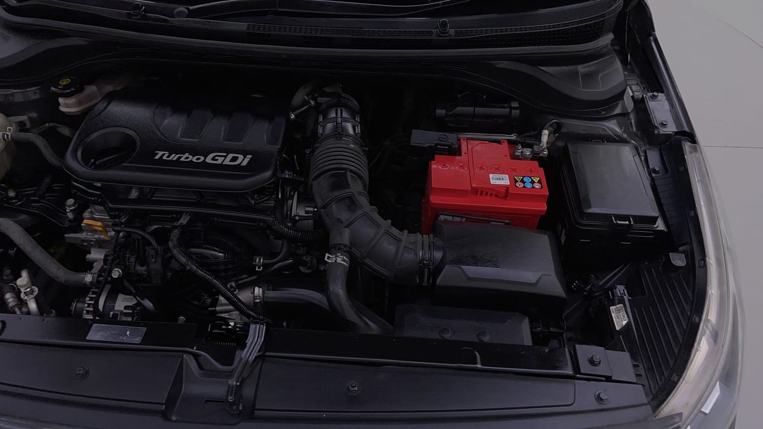 Used 2021 Hyundai Verna SX (O) 1.0 Turbo DCT Petrol Automatic engine ENGINE LEFT SIDE VIEW