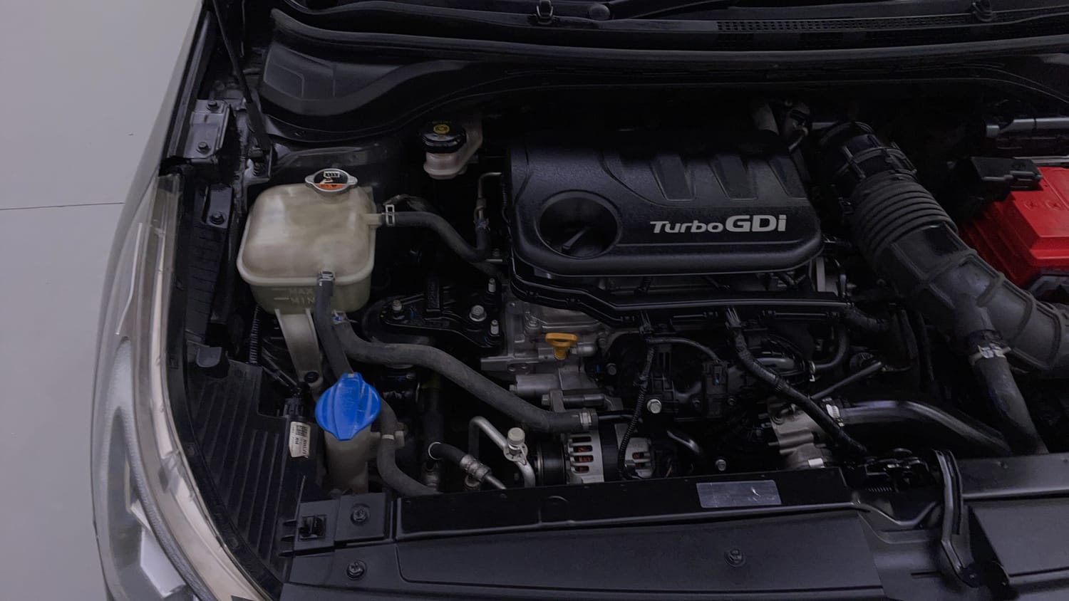 Used 2021 Hyundai Verna SX (O) 1.0 Turbo DCT Petrol Automatic engine ENGINE RIGHT SIDE VIEW