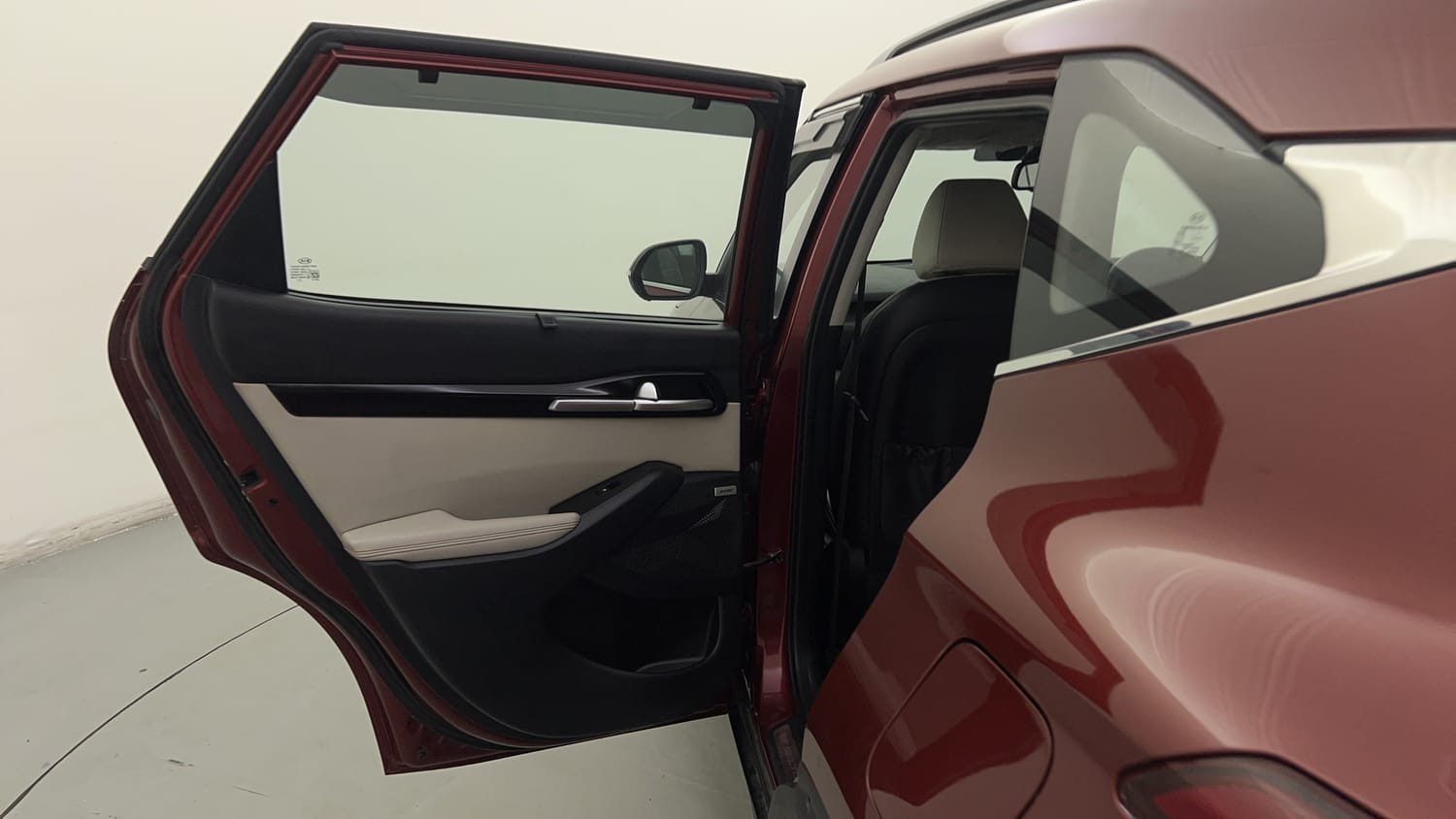 Used 2020 Kia Seltos GTX Plus AT D Diesel Automatic interior LEFT REAR DOOR OPEN VIEW