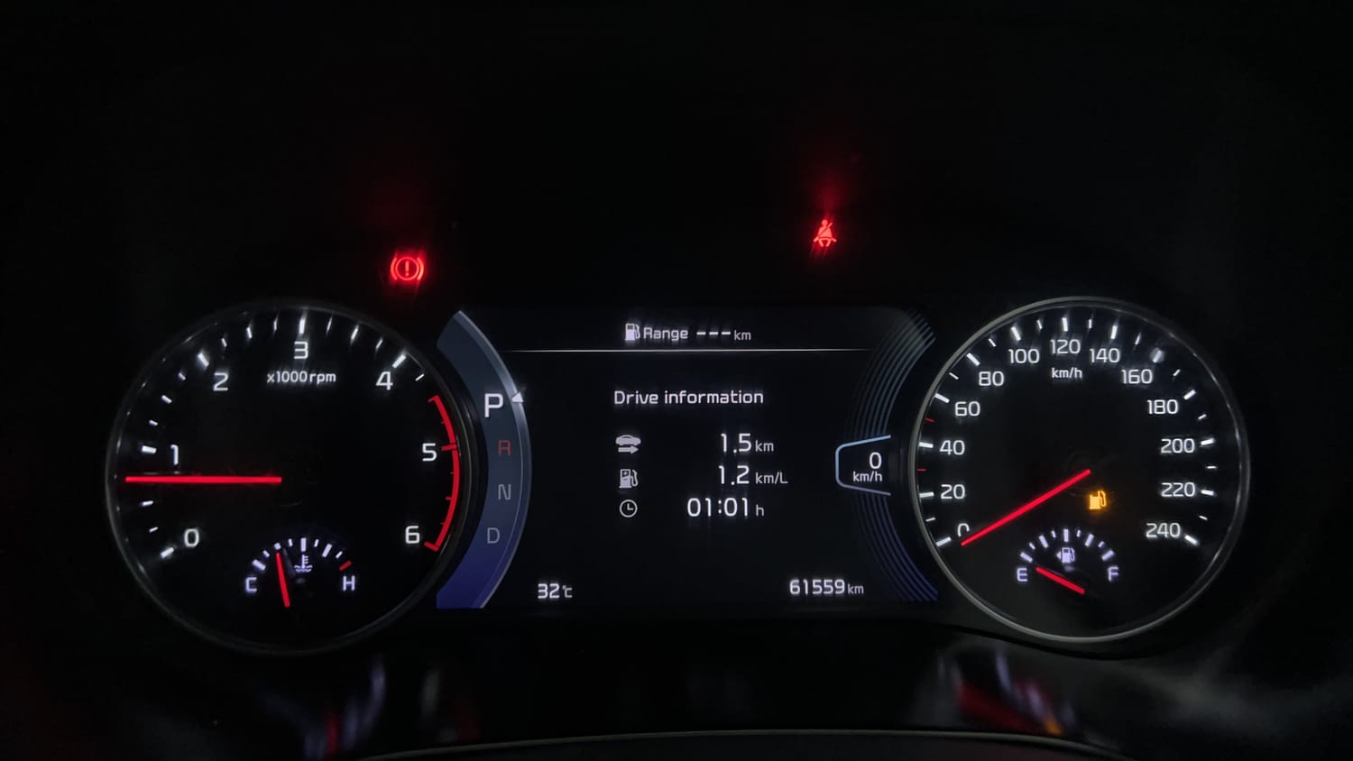 Used 2020 Kia Seltos GTX Plus AT D Diesel Automatic interior CLUSTERMETER VIEW