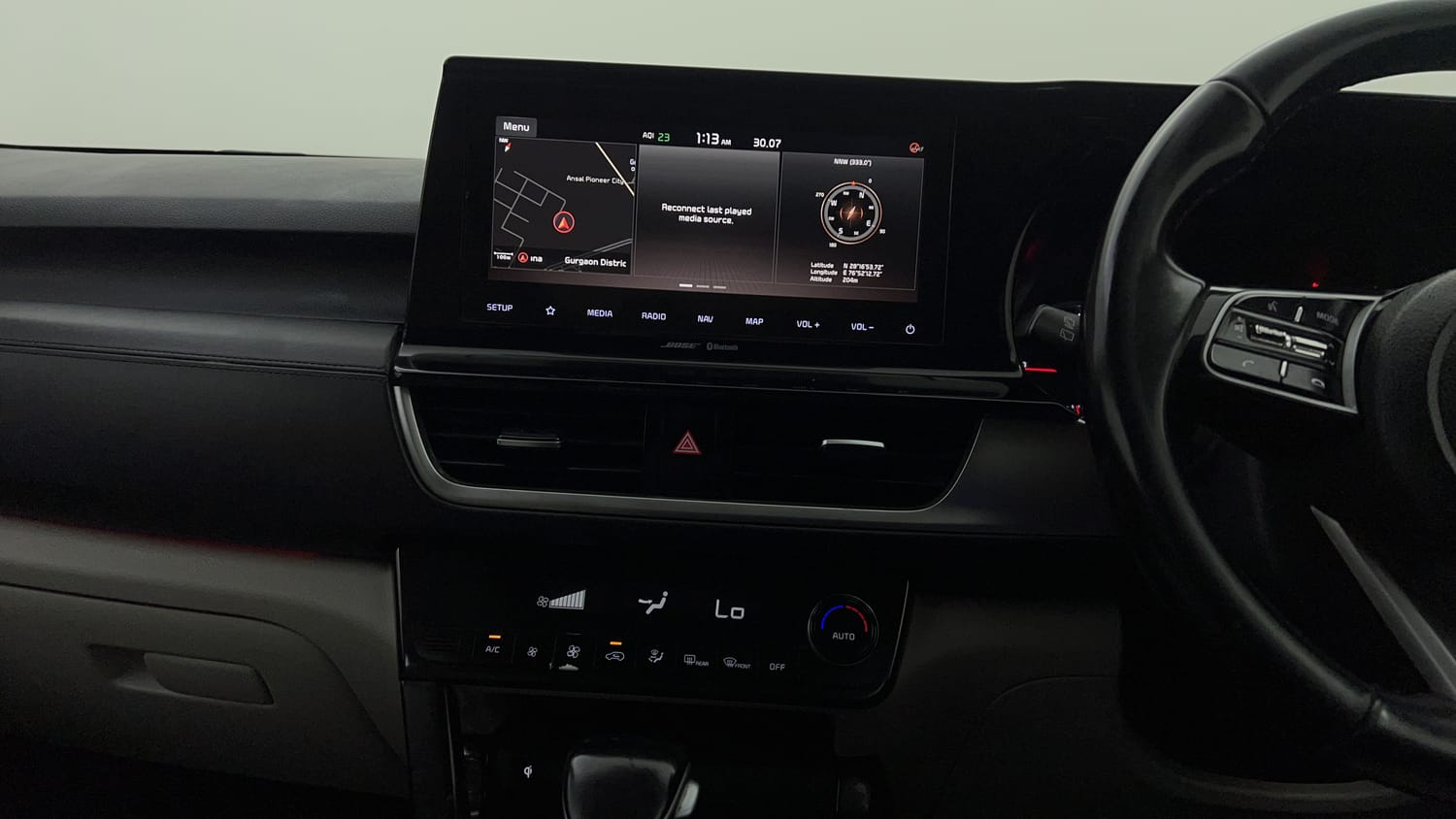 Used 2020 Kia Seltos GTX Plus AT D Diesel Automatic interior MUSIC SYSTEM & AC CONTROL VIEW