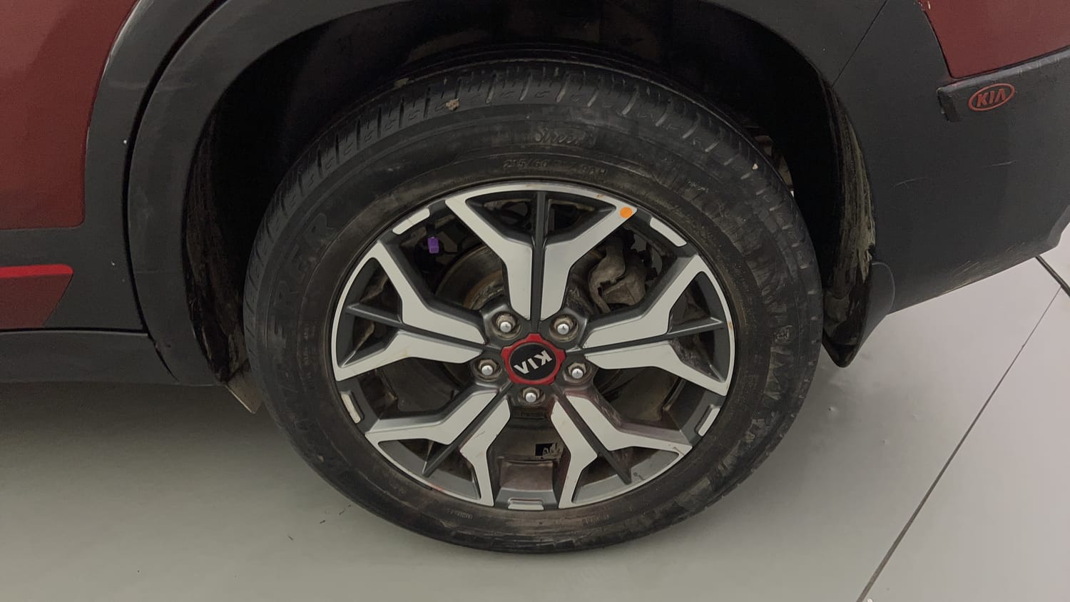 Used 2020 Kia Seltos GTX Plus AT D Diesel Automatic tyres LEFT REAR TYRE RIM VIEW
