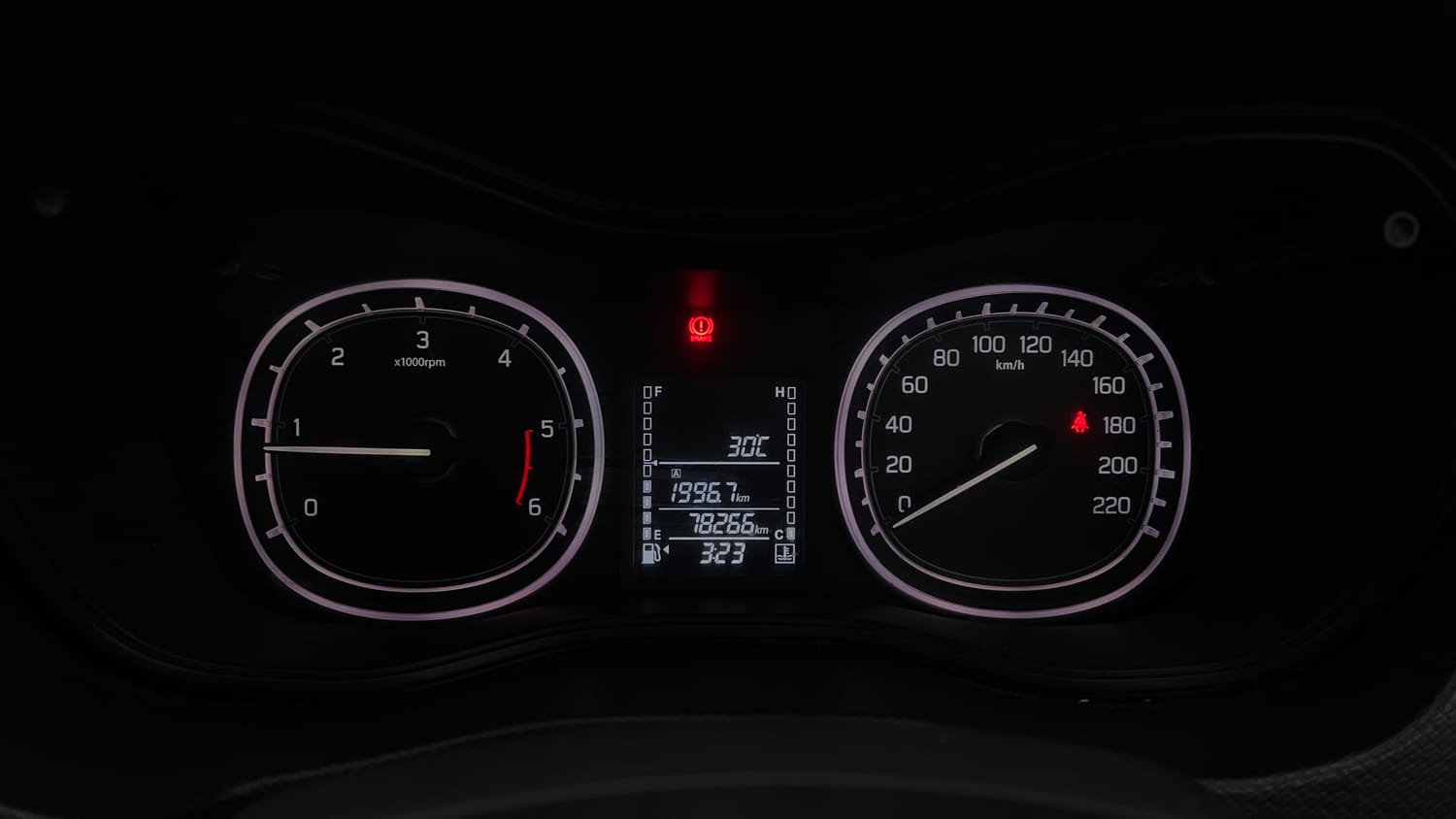 Used 2016 Maruti Suzuki Vitara Brezza ZDi+ Dual Tone Diesel Manual interior CLUSTERMETER VIEW