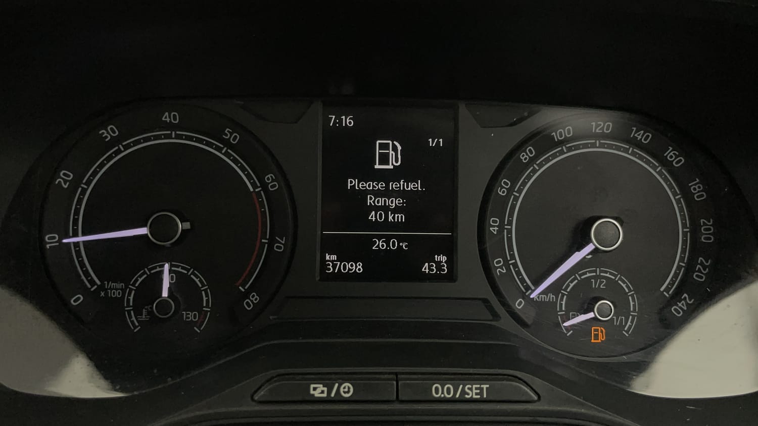 Used 2023 Skoda Kushaq Ambition 1.0L TSI MT Petrol Manual interior CLUSTERMETER VIEW