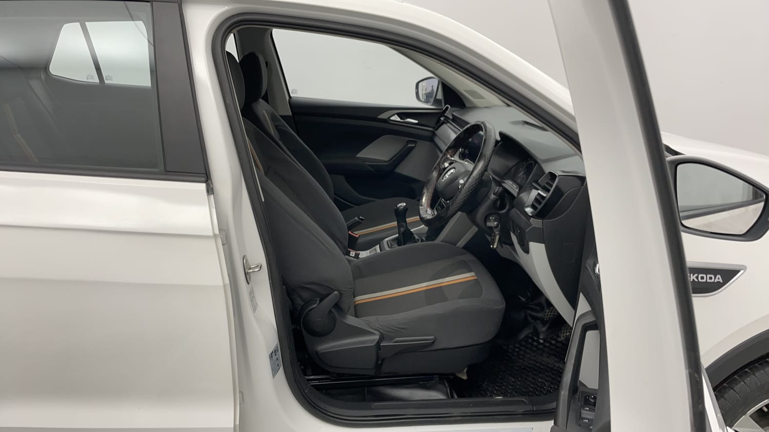 Used 2023 Skoda Kushaq Ambition 1.0L TSI MT Petrol Manual interior RIGHT SIDE FRONT DOOR CABIN VIEW