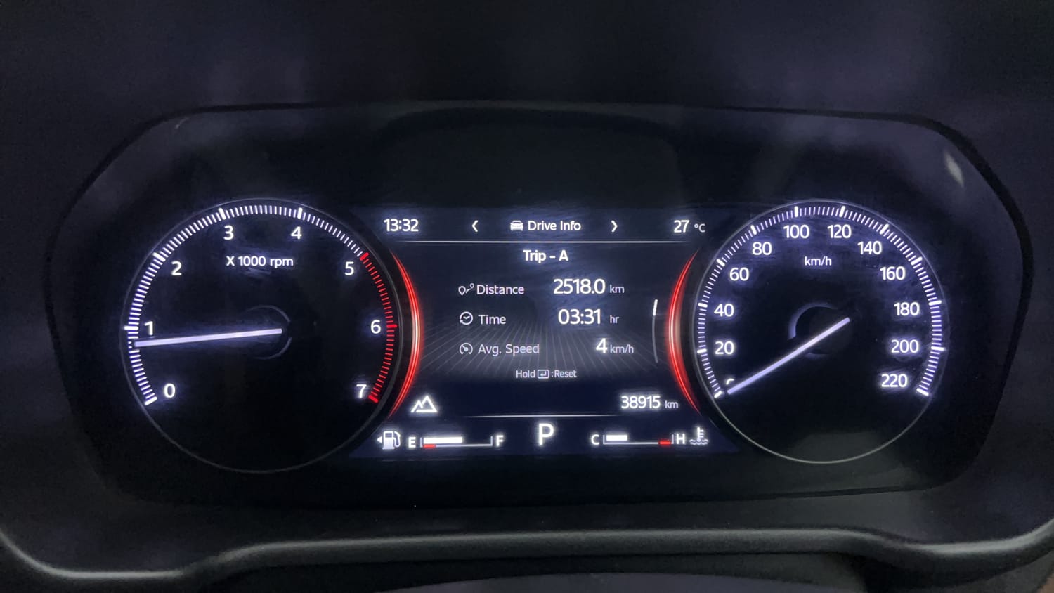 Used 2023 Mahindra Scorpio N Z8 L Diesel AT 4WD 7 STR Diesel Automatic interior CLUSTERMETER VIEW