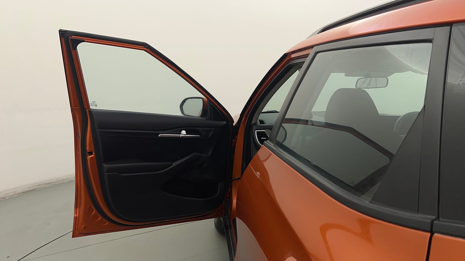 Used 2020 Kia Seltos HTK Plus D Diesel Manual interior LEFT FRONT DOOR OPEN VIEW