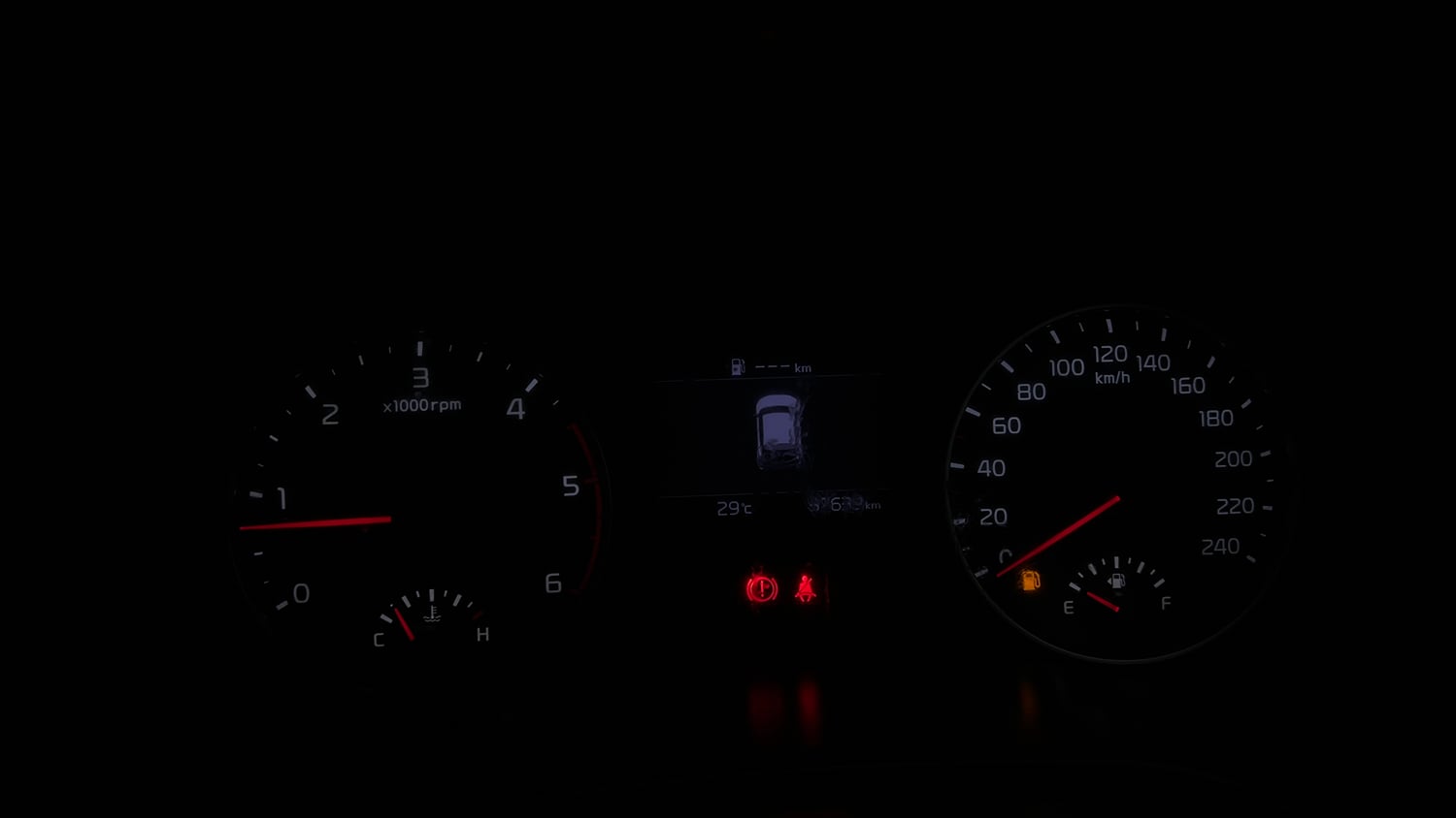 Used 2020 Kia Seltos HTK Plus D Diesel Manual interior CLUSTERMETER VIEW