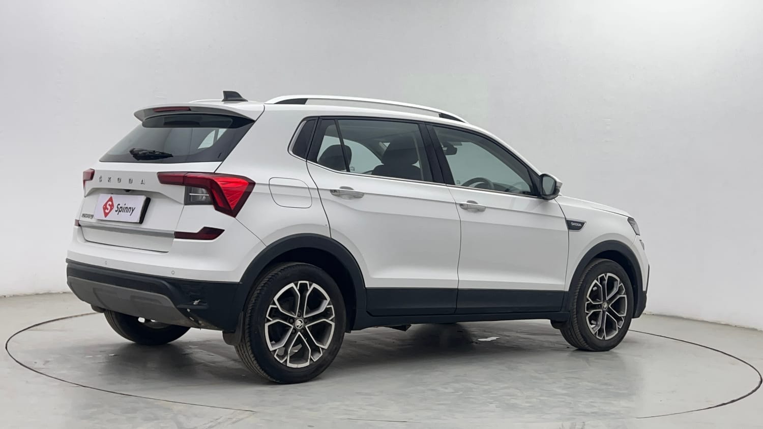 Used 2022 Skoda Kushaq Style 1.0L TSI AT Petrol Automatic exterior RIGHT REAR CORNER VIEW
