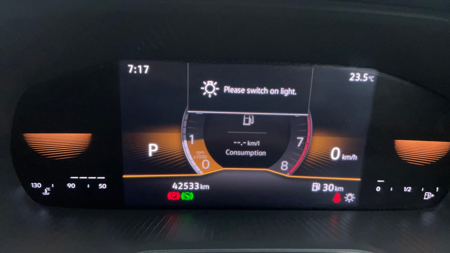 Used 2022 Skoda Kushaq Style 1.0L TSI AT Petrol Automatic interior CLUSTERMETER VIEW