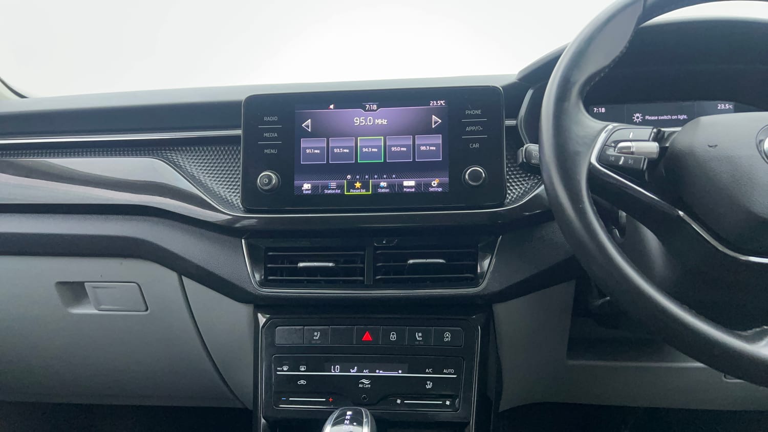 Used 2022 Skoda Kushaq Style 1.0L TSI AT Petrol Automatic interior MUSIC SYSTEM & AC CONTROL VIEW