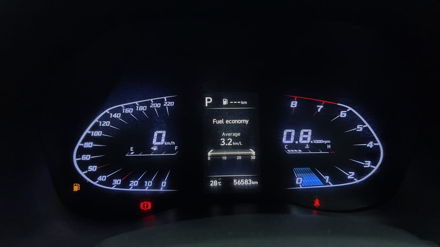 Used 2021 Hyundai Verna SX (O) 1.0 Turbo DCT Petrol Automatic interior CLUSTERMETER VIEW