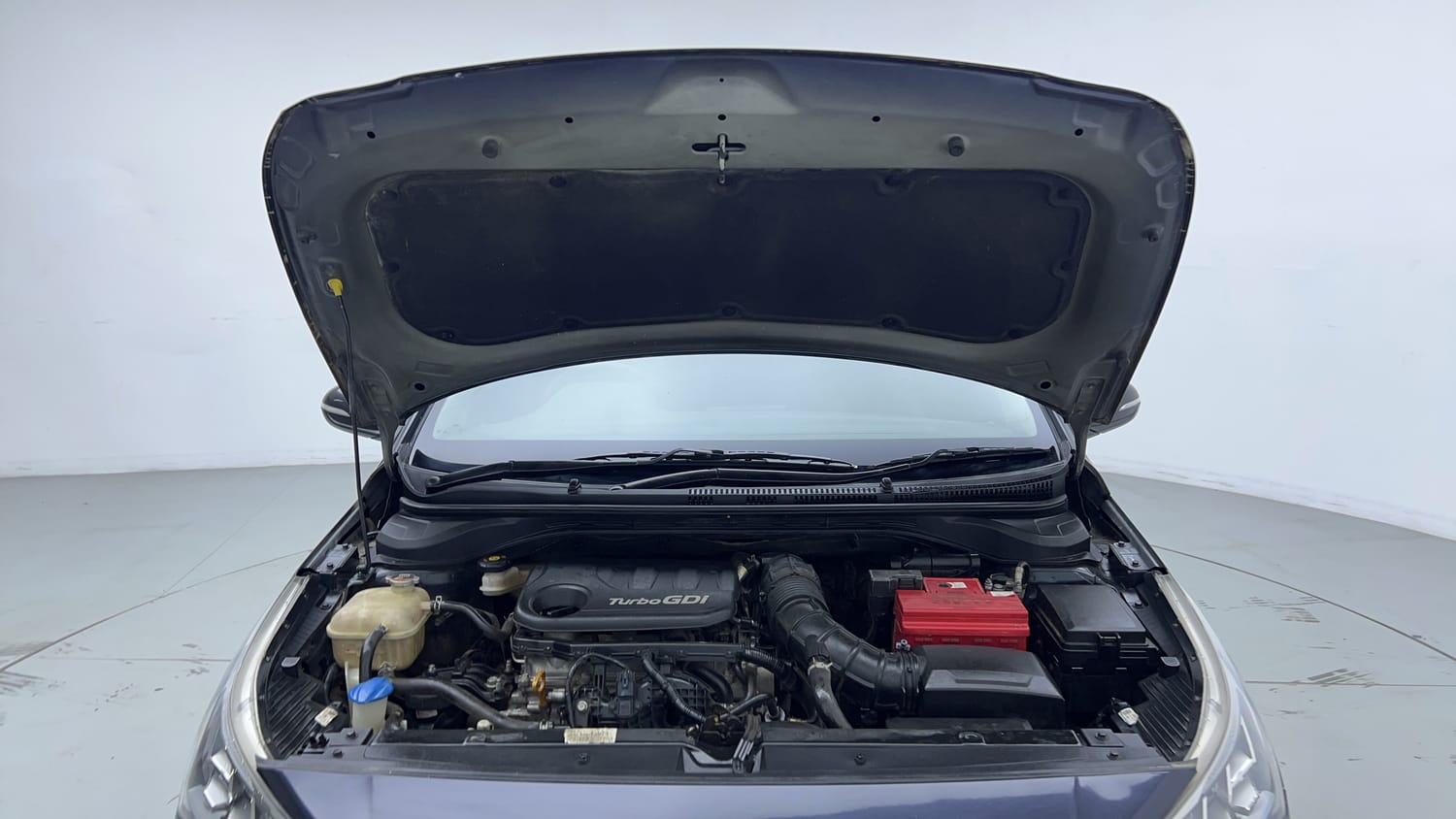 Used 2021 Hyundai Verna SX (O) 1.0 Turbo DCT Petrol Automatic engine ENGINE & BONNET OPEN FRONT VIEW