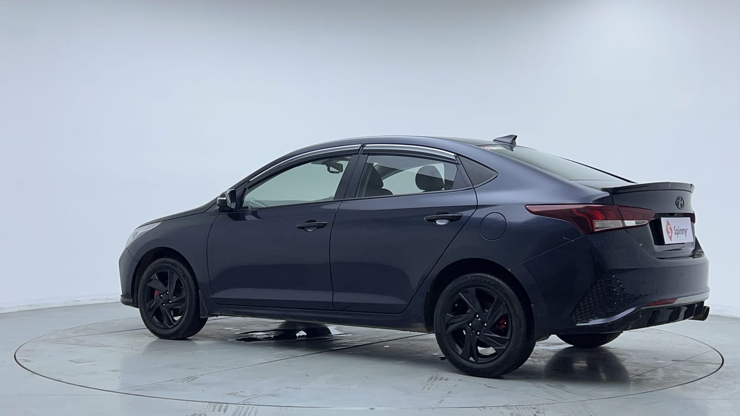 Used 2021 Hyundai Verna SX (O) 1.0 Turbo DCT Petrol Automatic exterior LEFT REAR CORNER VIEW