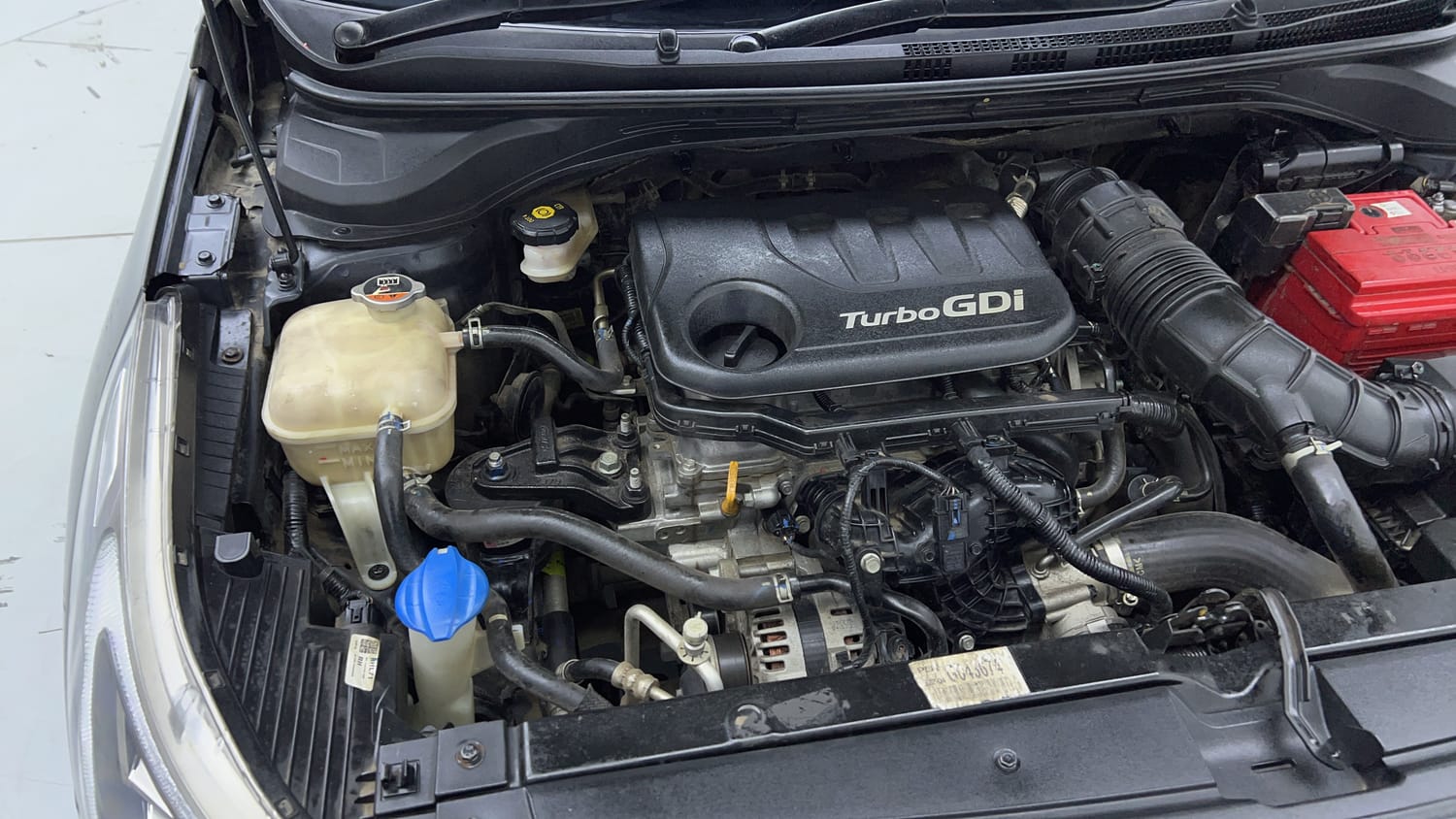 Used 2021 Hyundai Verna SX (O) 1.0 Turbo DCT Petrol Automatic engine ENGINE RIGHT SIDE VIEW