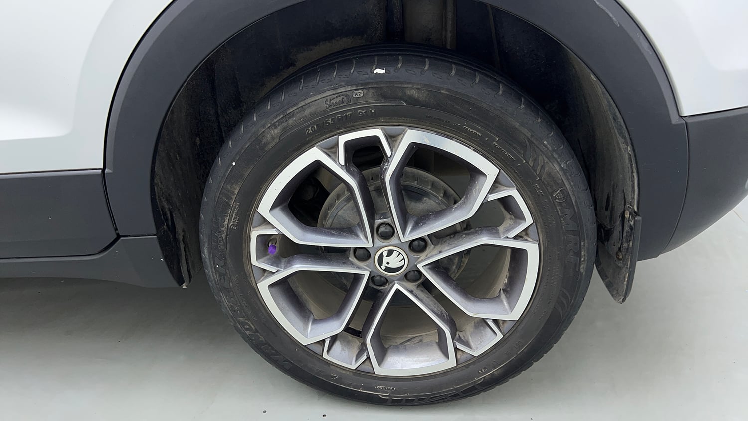 Used 2022 Skoda Kushaq Style 1.5L TSI MT Petrol Manual tyres LEFT REAR TYRE RIM VIEW