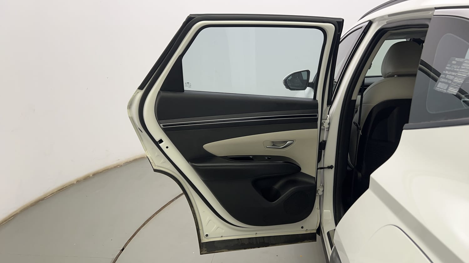 Used 2023 Hyundai Tucson Signature 2.0 AT Petrol Petrol Automatic interior LEFT REAR DOOR OPEN VIEW