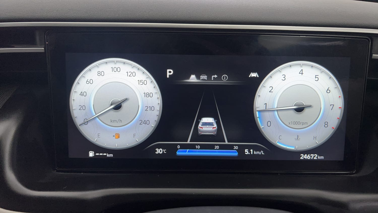 Used 2023 Hyundai Tucson Signature 2.0 AT Petrol Petrol Automatic interior CLUSTERMETER VIEW