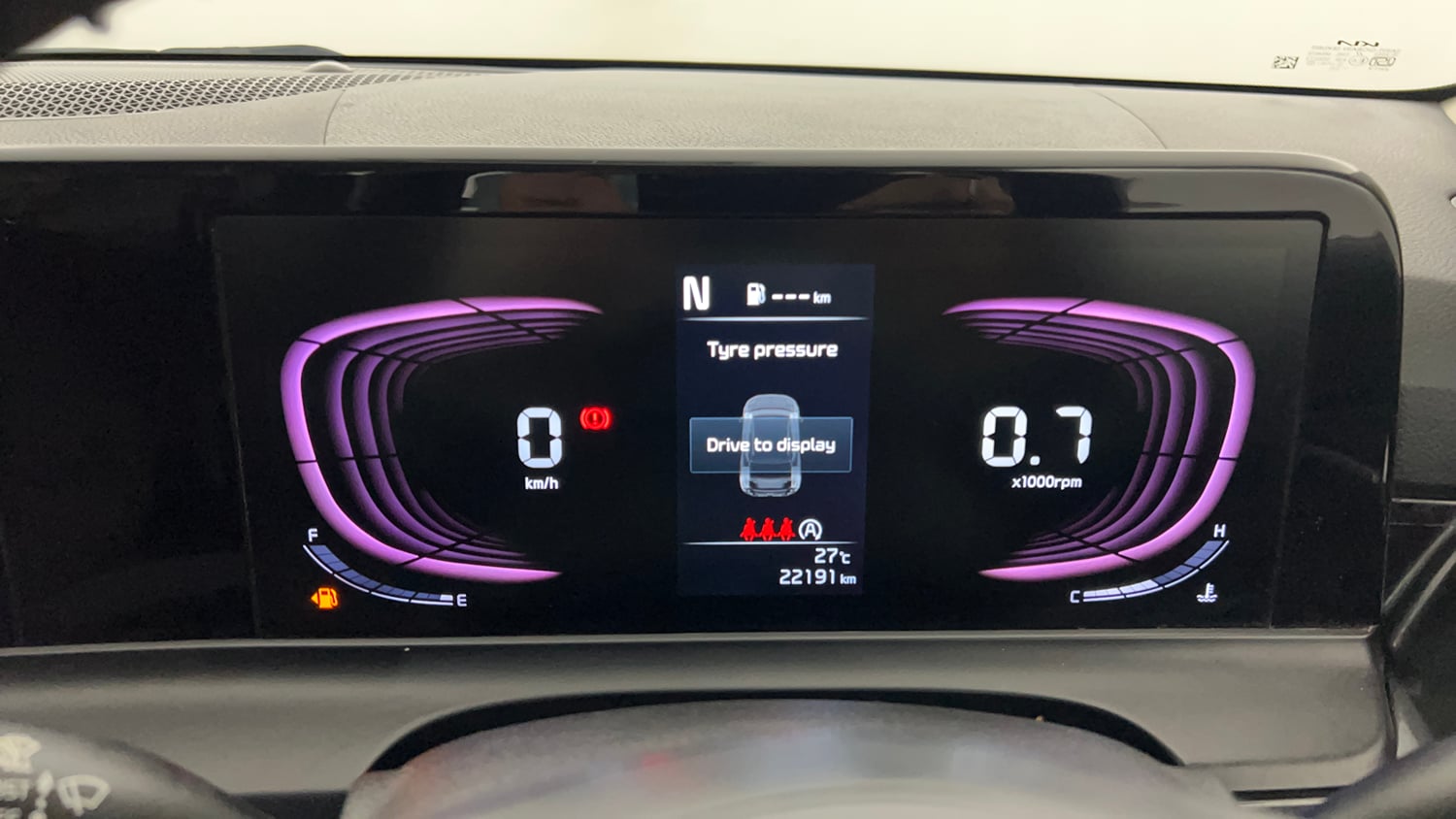 Used 2023 Kia Seltos HTK Plus 1.5 Turbo Petrol iMT Petrol Manual interior CLUSTERMETER VIEW