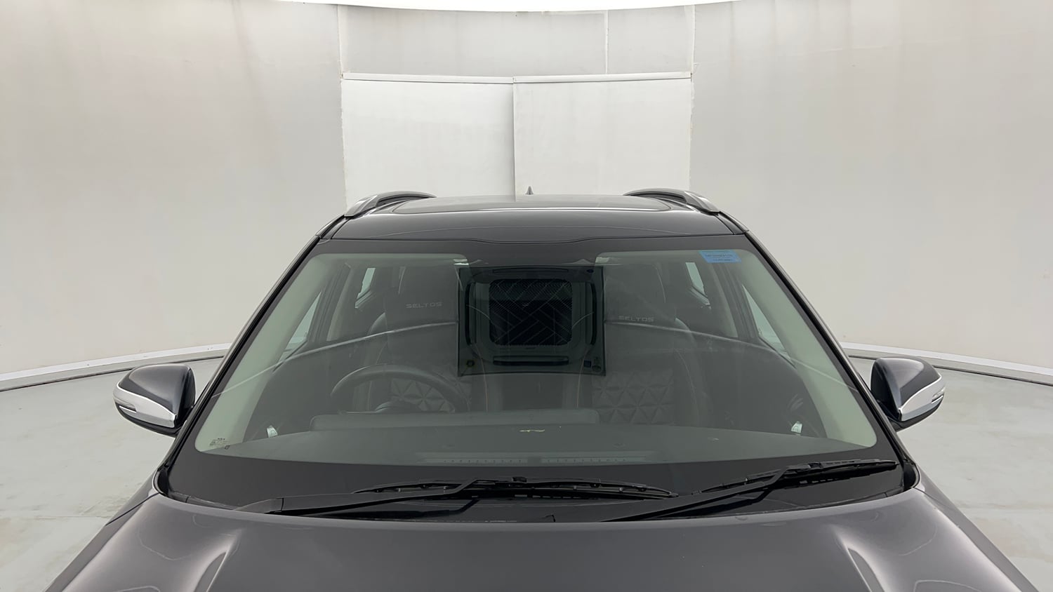 Used 2023 Kia Seltos HTK Plus 1.5 Turbo Petrol iMT Petrol Manual exterior FRONT WINDSHIELD VIEW