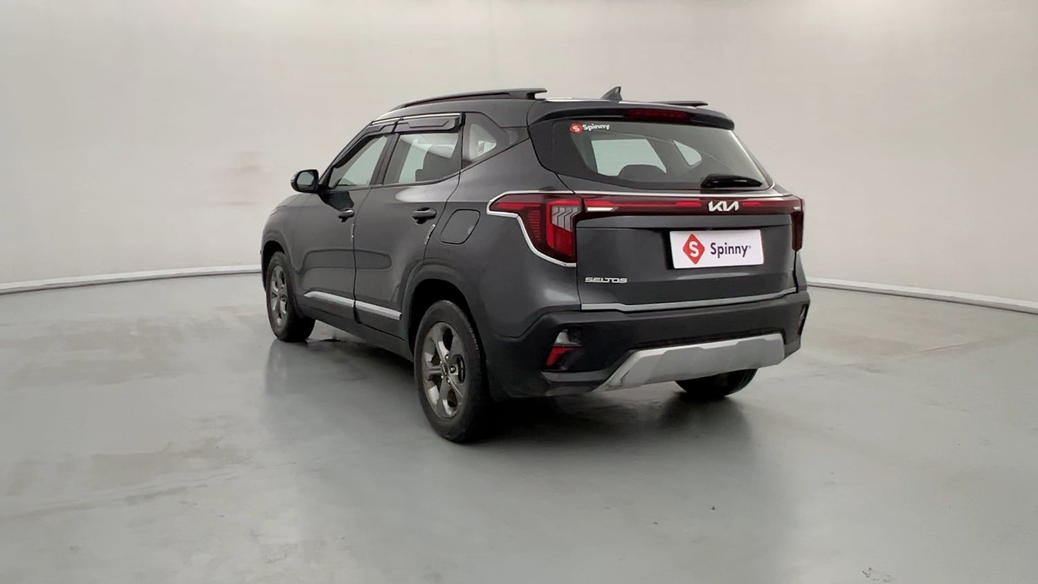 Used 2023 Kia Seltos HTK Plus 1.5 Turbo Petrol iMT Petrol Manual exterior LEFT REAR CORNER VIEW