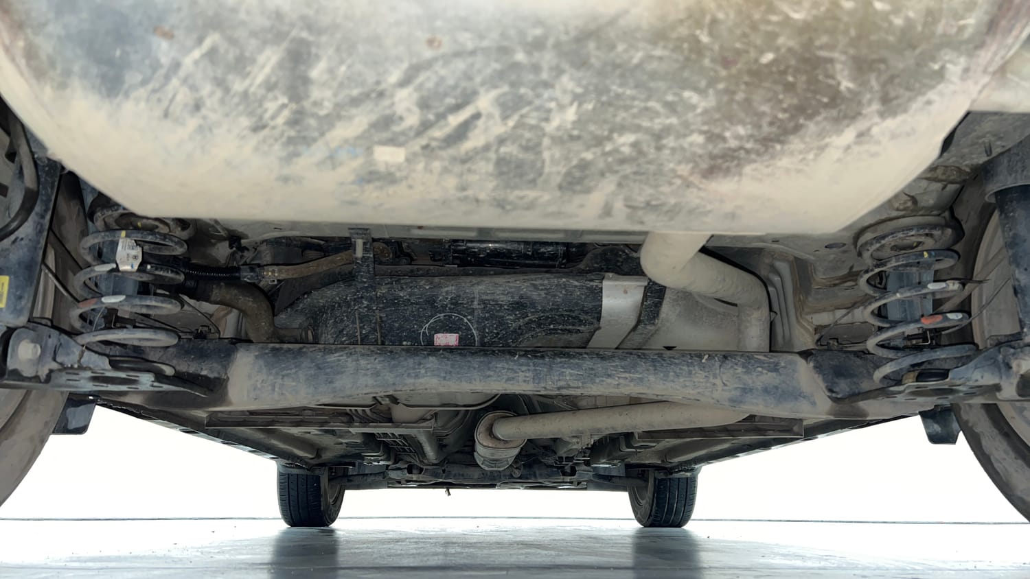 Used 2023 Kia Seltos HTK Plus 1.5 Turbo Petrol iMT Petrol Manual extra REAR UNDERBODY VIEW (TAKEN FROM REAR)