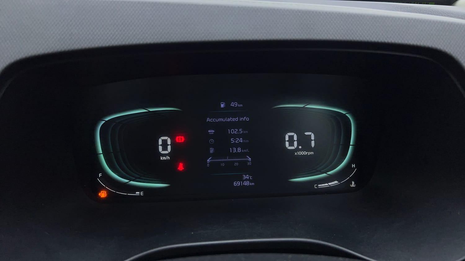 Used 2023 Kia Carens Prestige Plus 1.5 Diesel MT 7 STR Diesel Manual interior CLUSTERMETER VIEW