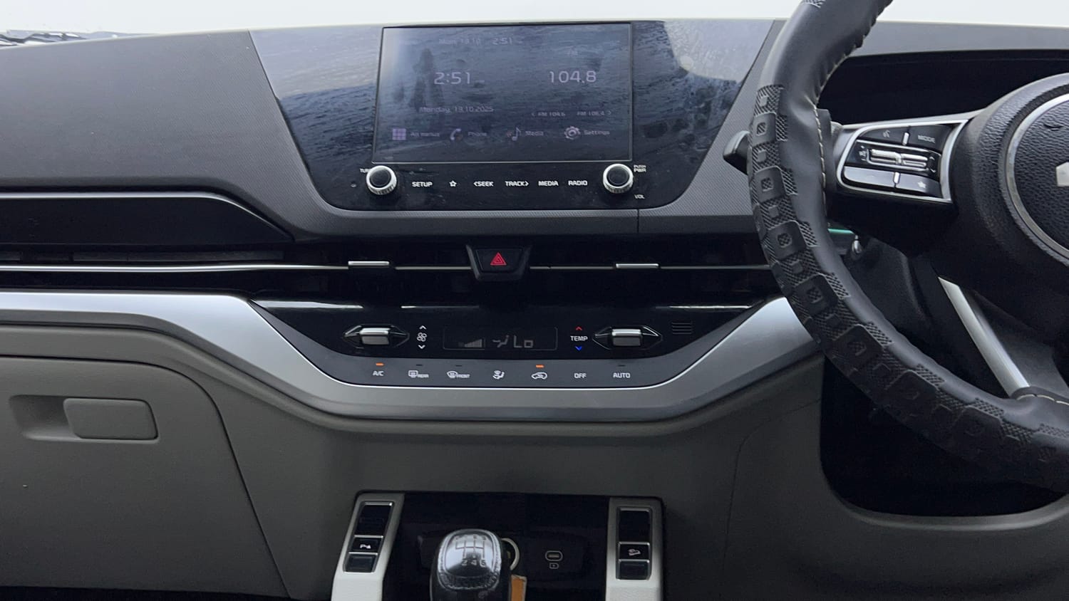 Used 2023 Kia Carens Prestige Plus 1.5 Diesel MT 7 STR Diesel Manual interior MUSIC SYSTEM & AC CONTROL VIEW